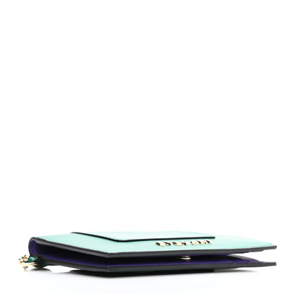 Bulgari Serpenti Calfskin Card Case Emerald Green Amethyst 4 of 7
