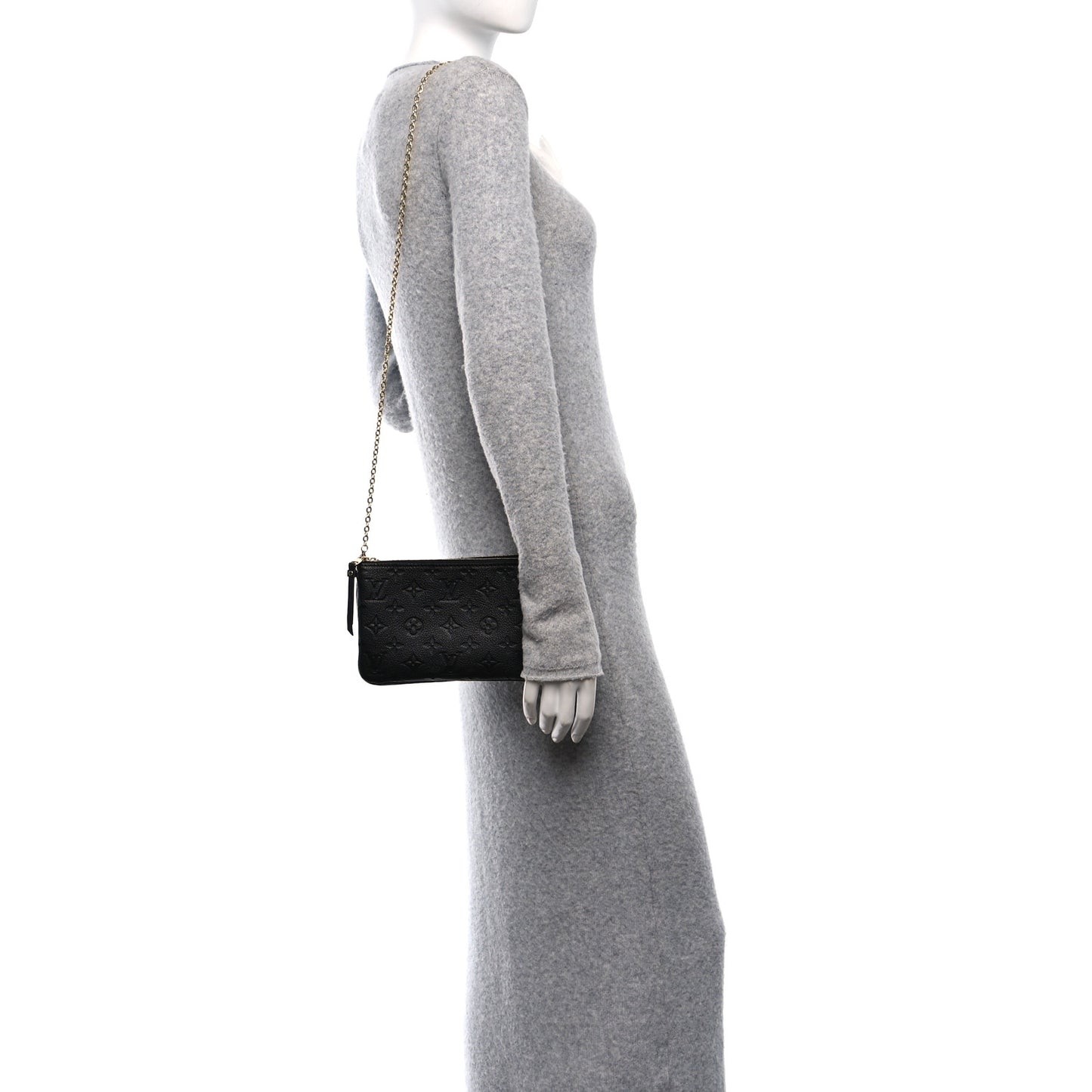 Empreinte Double Zip Pochette Black