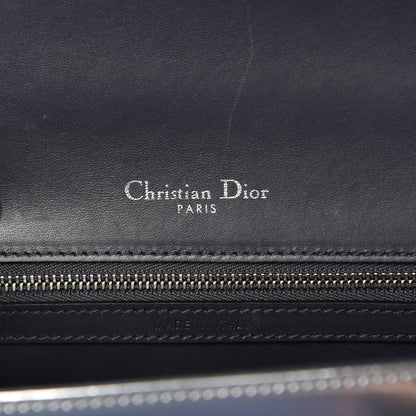 Christian Dior Metallic Patent Micro-Cannage Medium Diorama Flap Bag Silver 6 of 6