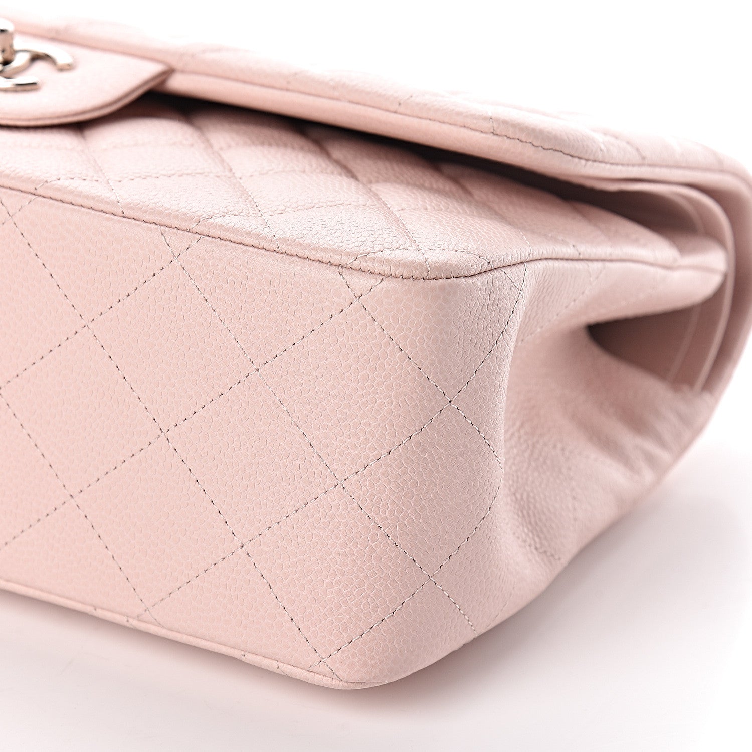 Chanel Caviar Quilted Jumbo Double Flap Pink 9 of 11