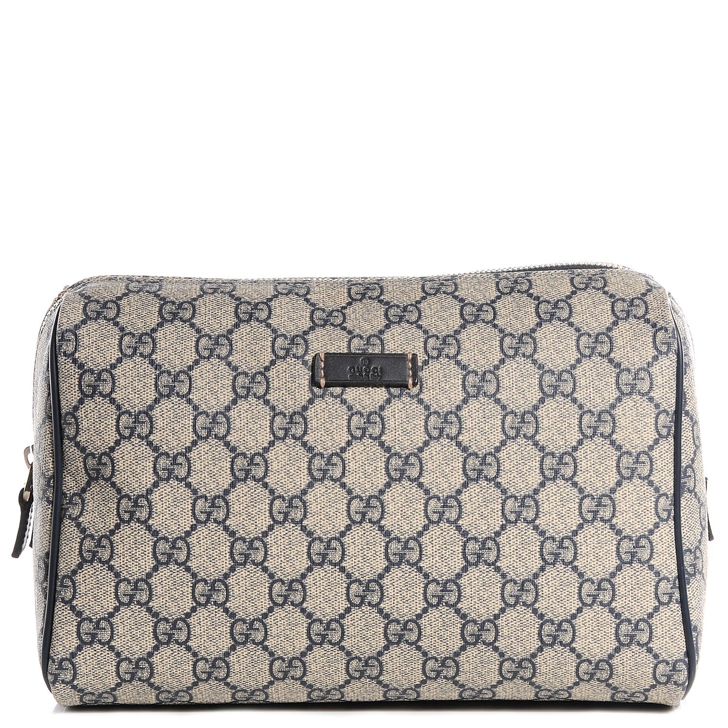 Gucci GG Plus Monogram Large Toiletry Case Navy 1 of 7