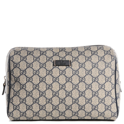 Gucci GG Plus Monogram Large Toiletry Case Navy 1 of 7