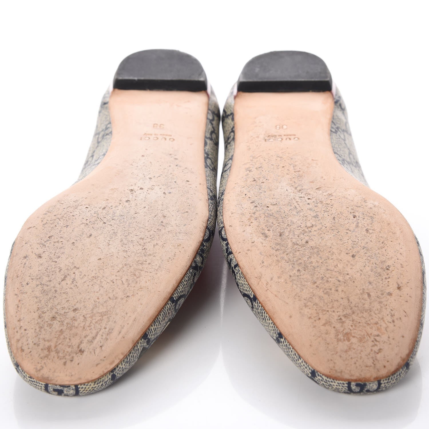 Gucci GG Supreme Monogram Heart Tattoo Ballet Flats 38 7 of 10