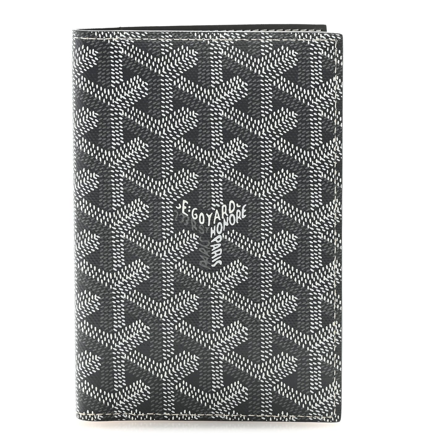 Goyardine Passport Wallet Grey