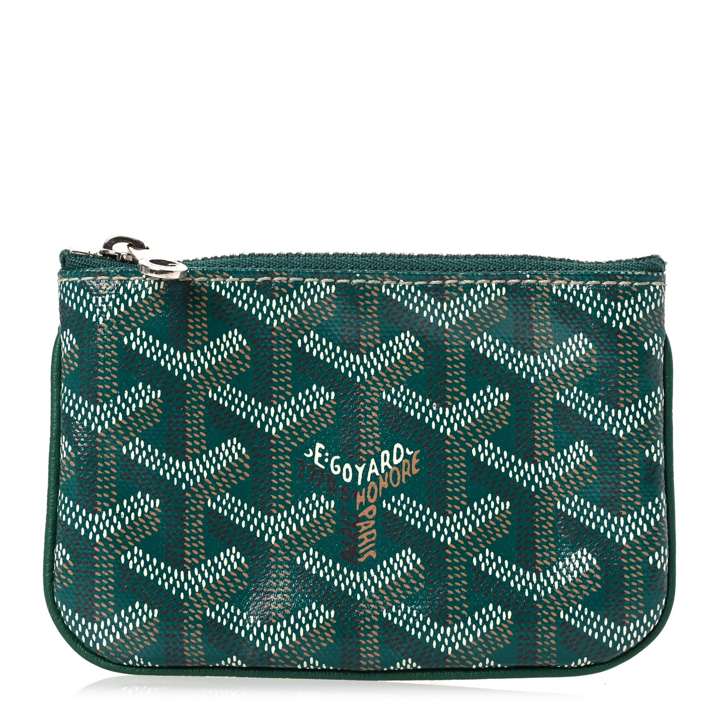 Goyardine Nano Senat Key Pouch Green
