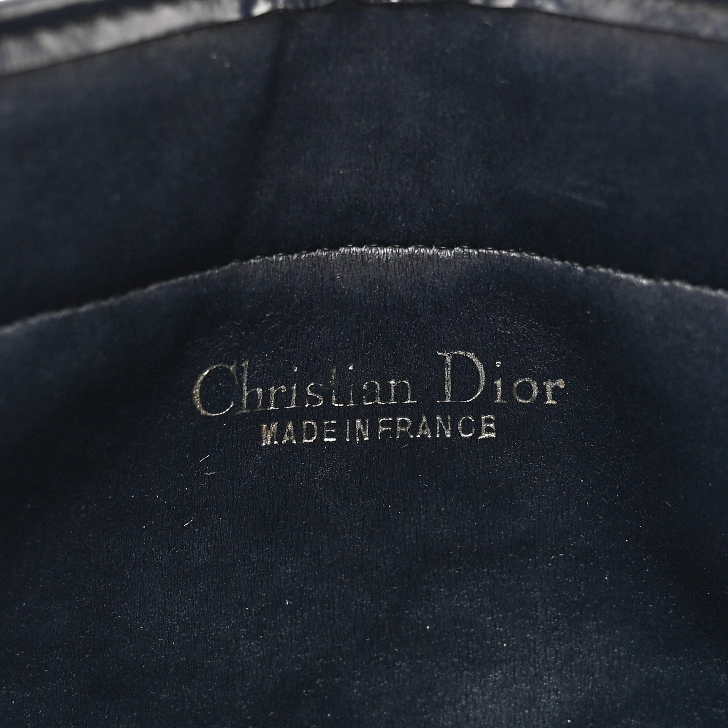 Christian Dior Monogram Pouch Clutch Navy Blue 6 of 9
