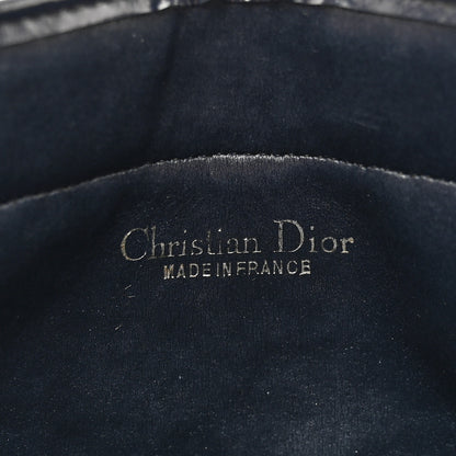 Christian Dior Monogram Pouch Clutch Navy Blue 6 of 9