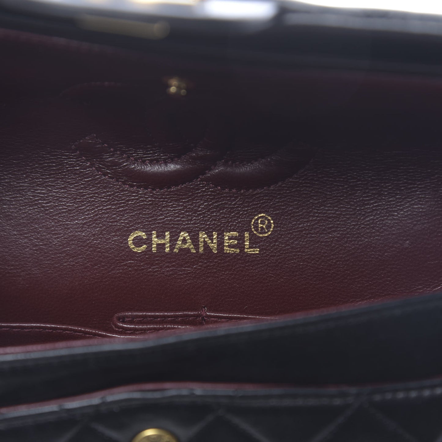 Lambskin Quilted Small Double Flap Black