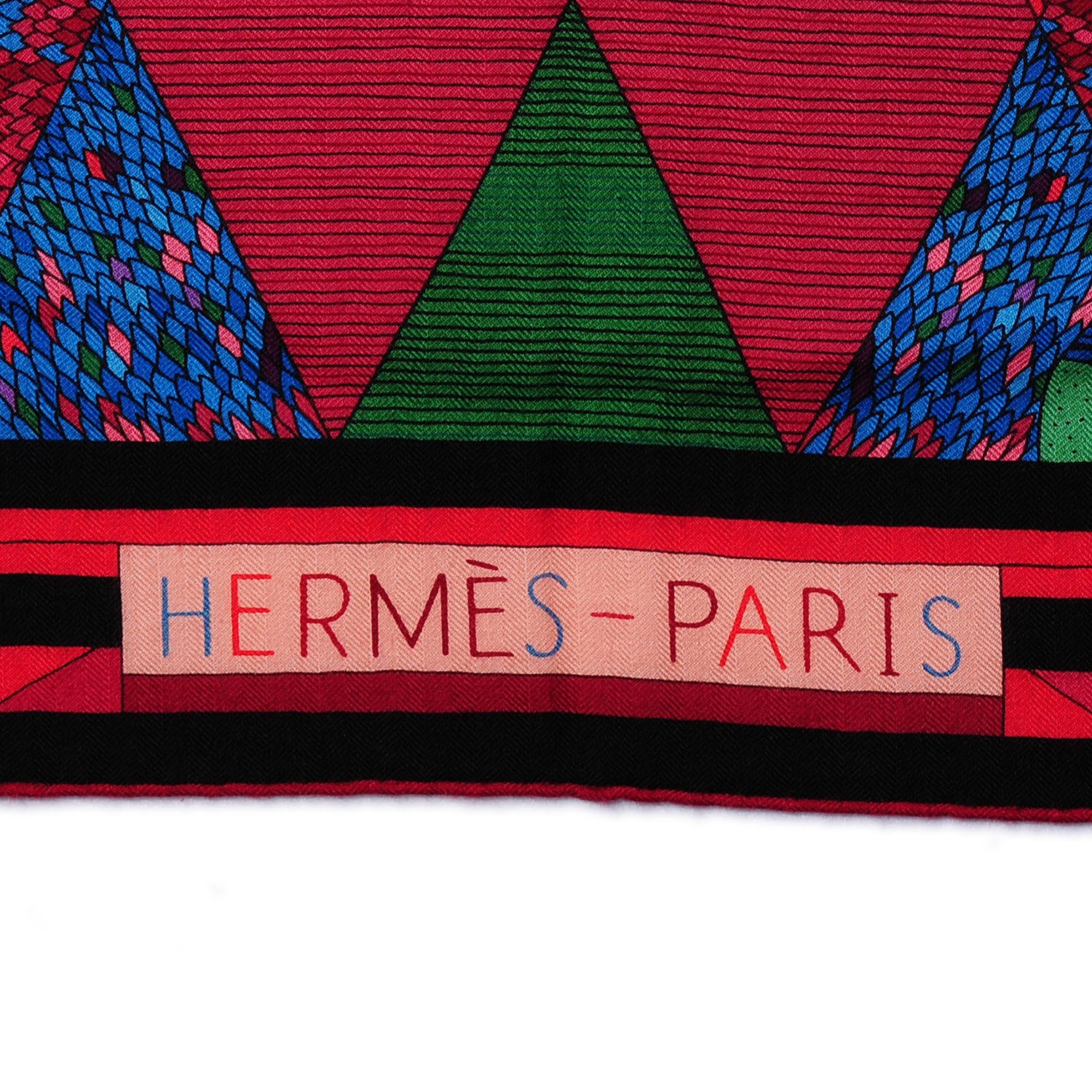 Hermes Cashmere Silk Patchwork Horse Shawl 140 3 of 5