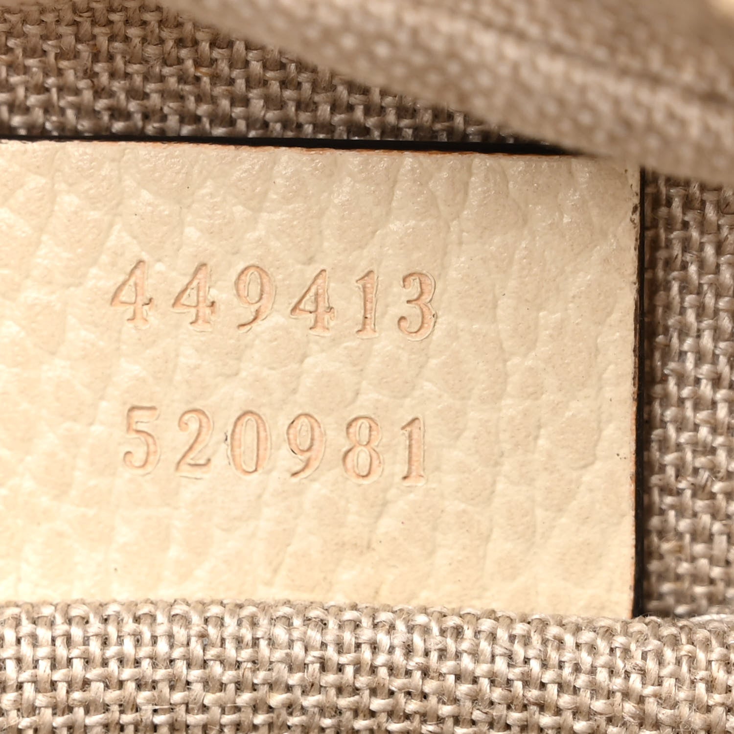 Gucci Monogram Dollar Calfskin Mini Bree Messenger Bag Beige Ebony Avoire 7 of 10