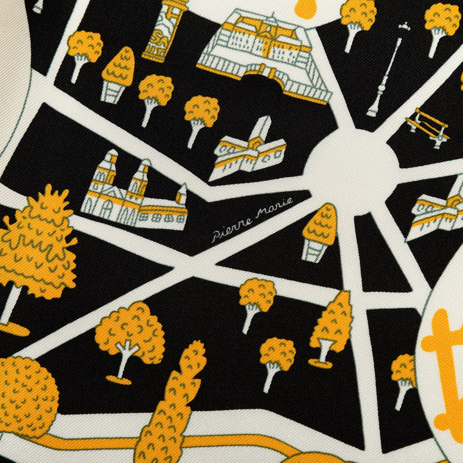 Hermes Silk Les Nouveaux Amoureux de Paris Scarf 90 5 of 5