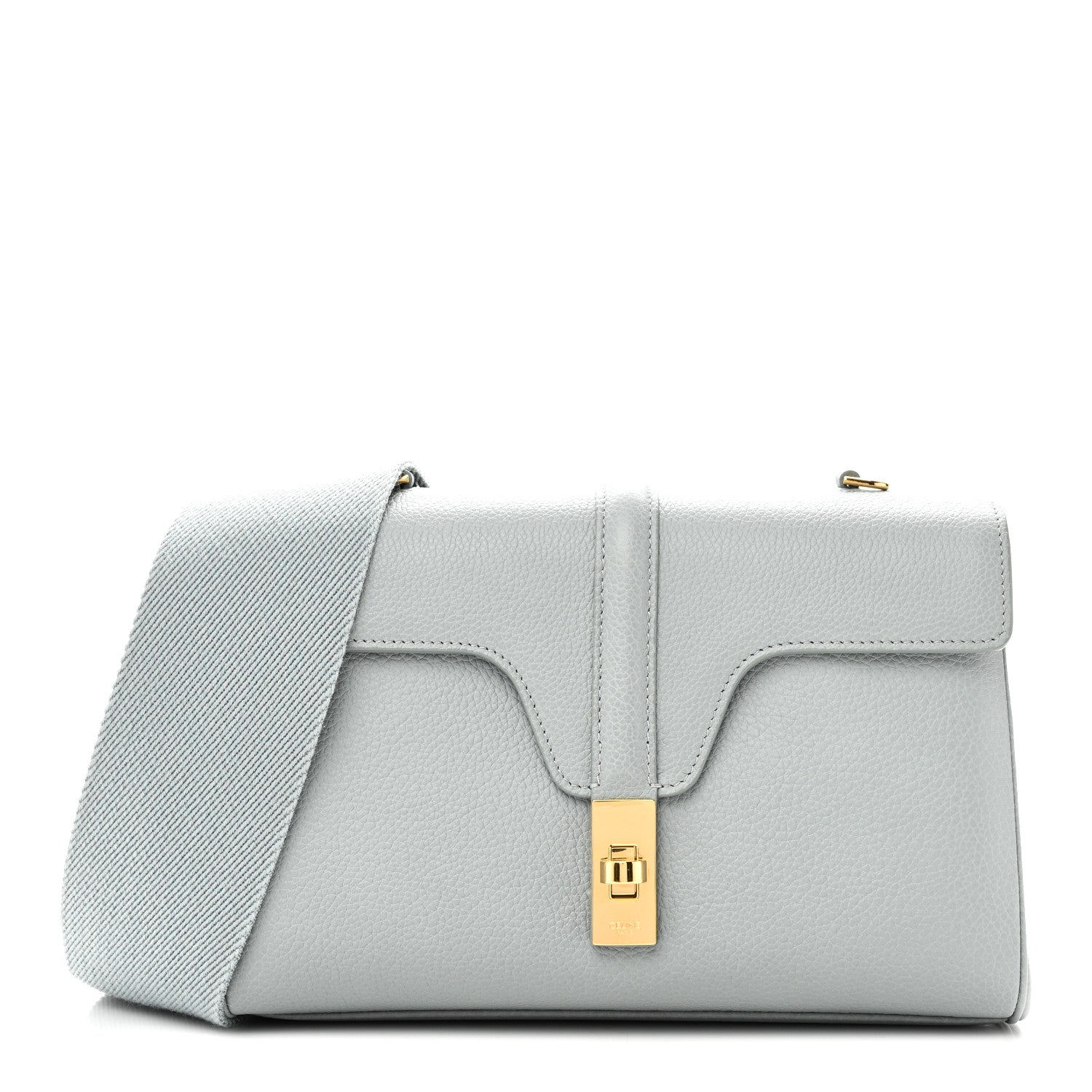 Celine Grained Calfskin Teen Soft 16 Shoulder Bag Ice Blue 1 of 11