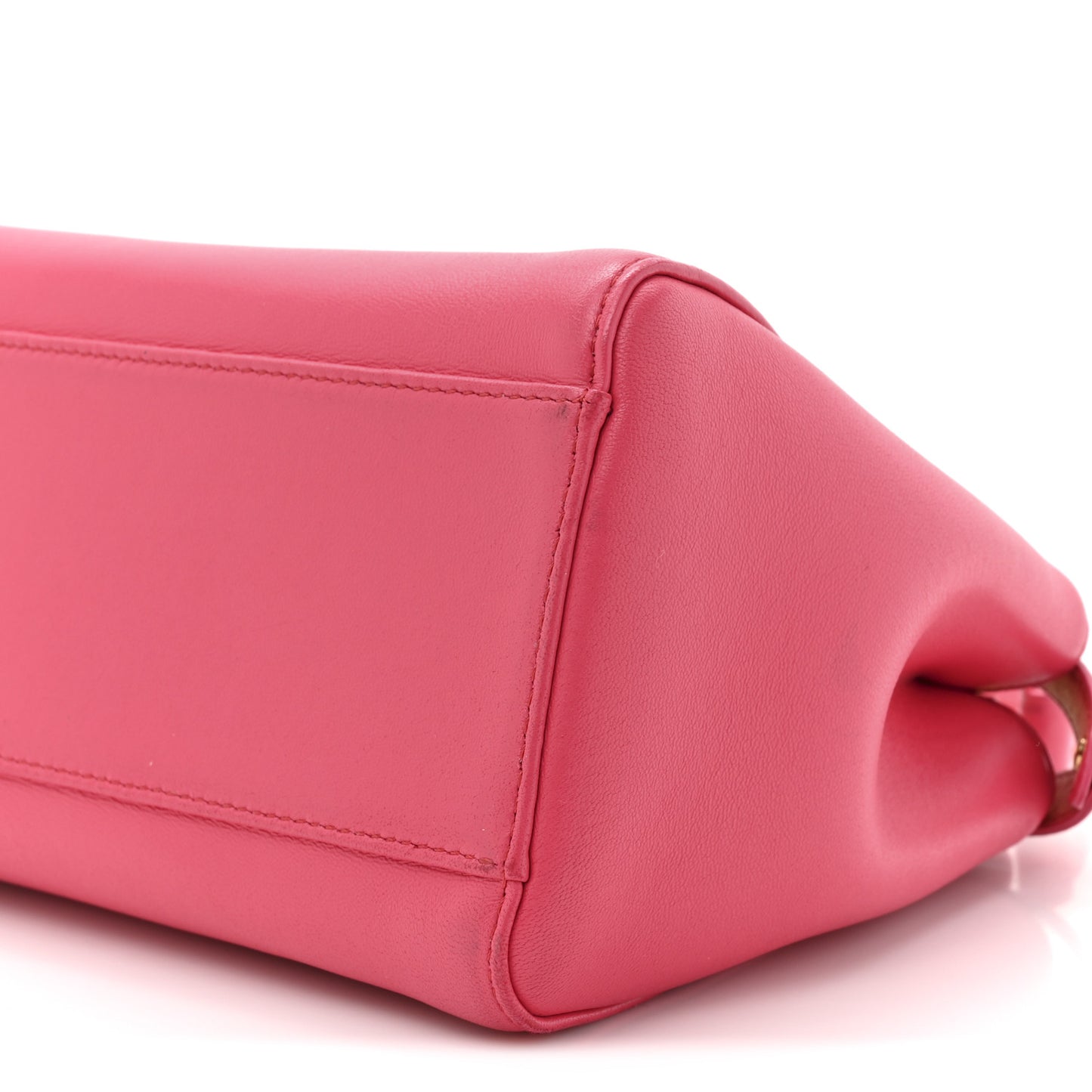 Nappa Stacked Bar Mini Peekaboo Iconic Satchel Lampone