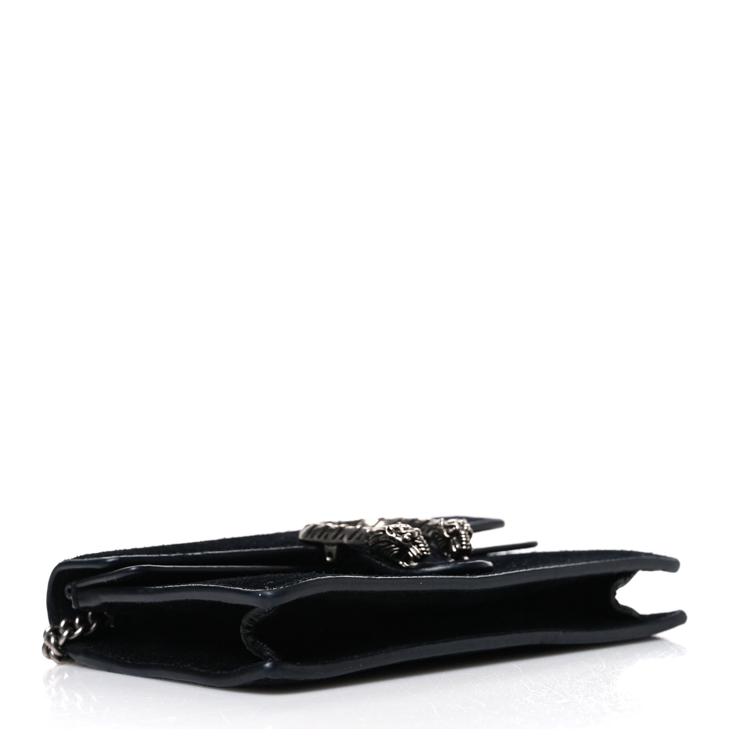 Suede Super Mini Dionysus Shoulder Bag Black