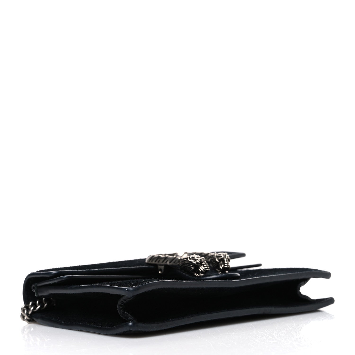 Gucci Suede Super Mini Dionysus Shoulder Bag Black 4 of 9