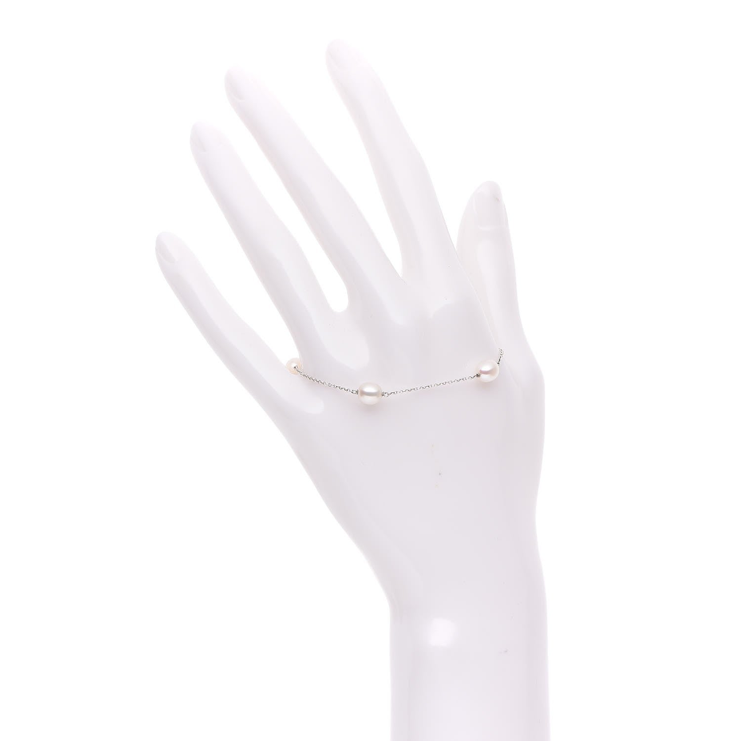 Tiffany Sterling Silver 6-7mm Freshwater Pearls By The Yard Bracelet 2 of 6