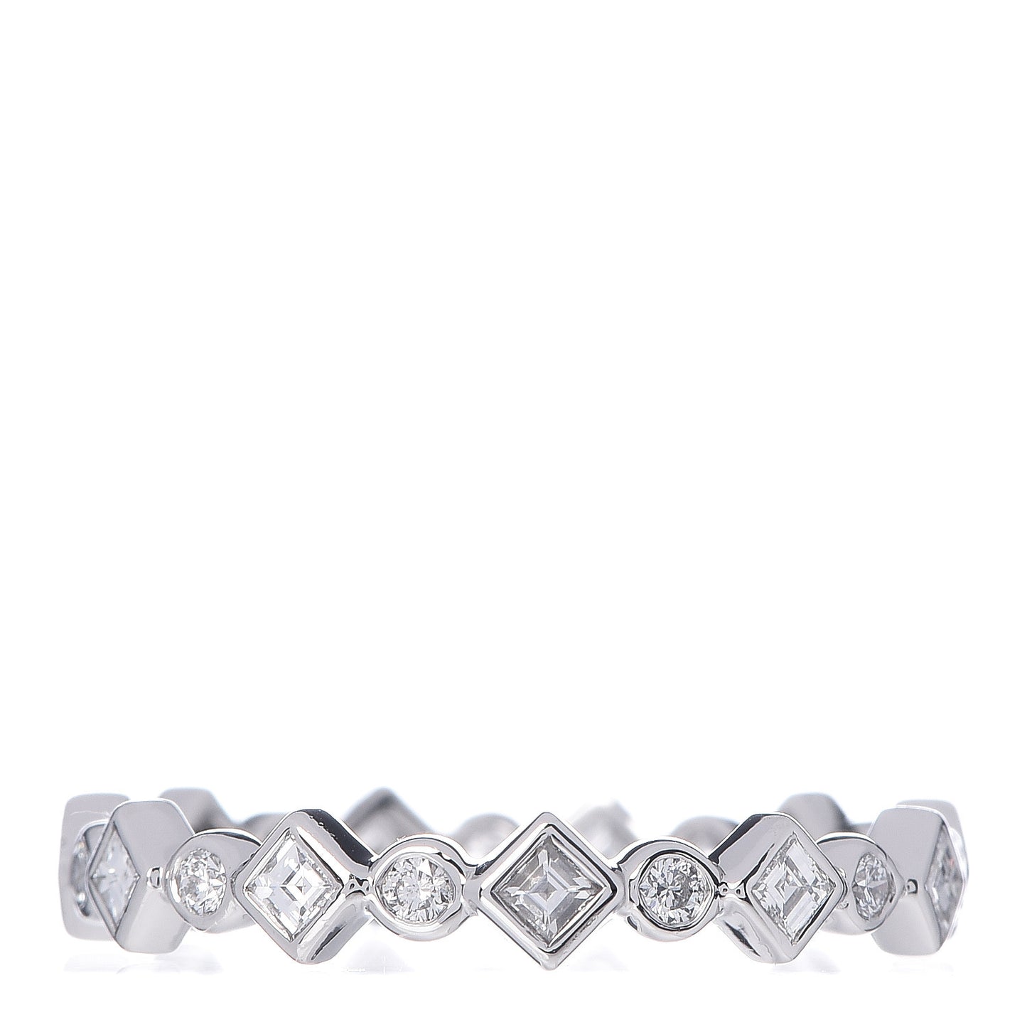 Platinum Diamond Jazz Band Ring 50 5.25