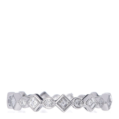 Tiffany Platinum Diamond Jazz Band Ring 50 5.25 1 of 5