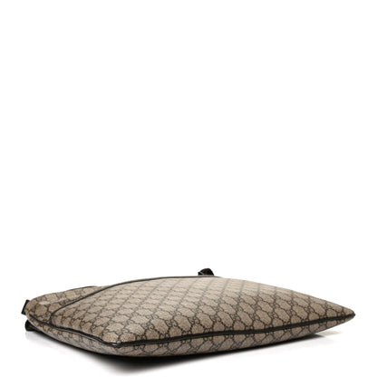 Gucci GG Plus Monogram Medium Flat Messenger Bag Dark Brown 5 of 14