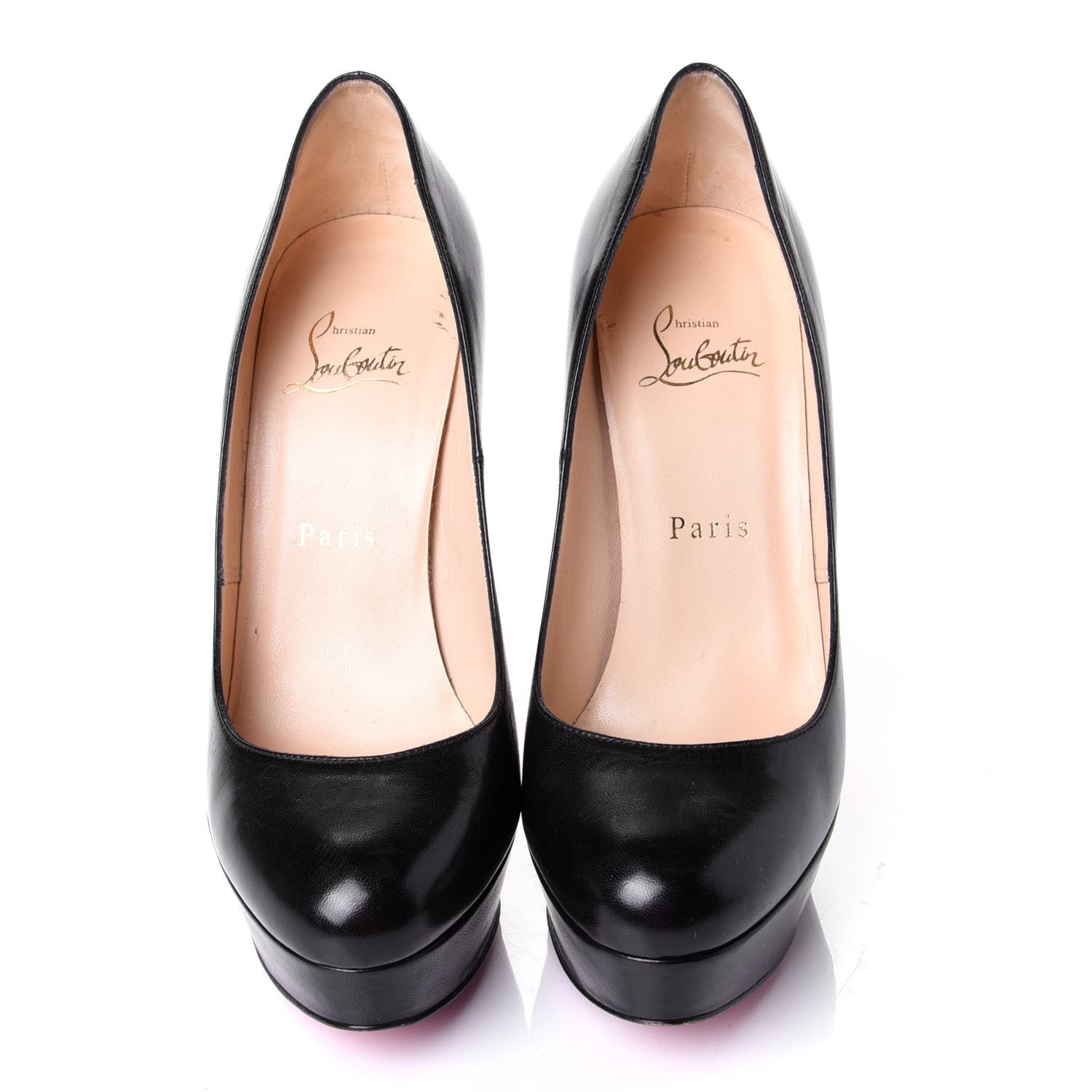 Christian Louboutin Kid Bianca 140 Pumps 37.5 Black 5 of 10