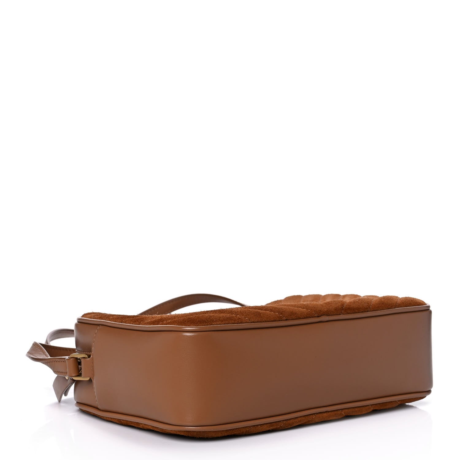 Saint Laurent Suede Matelasse Monogram Lou Camera Bag Cinnamon 4 of 12