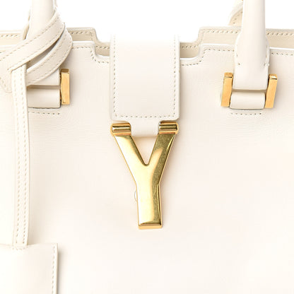 Saint Laurent Calfskin Small Classic Y Cabas White 15 of 15