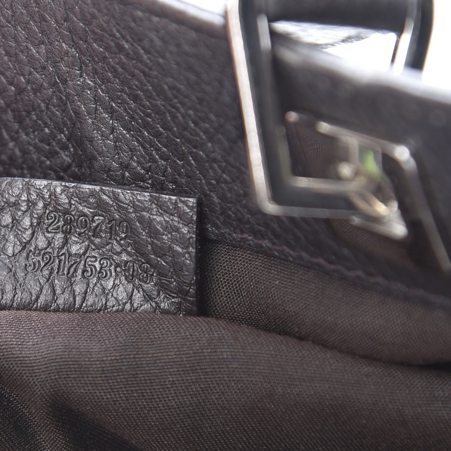 Monogram Tote Dark Brown