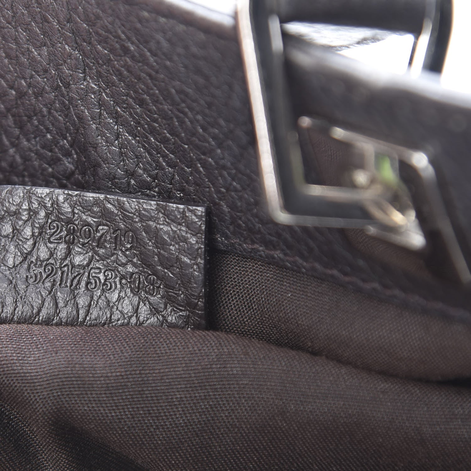 Gucci Monogram Tote Dark Brown 7 of 14