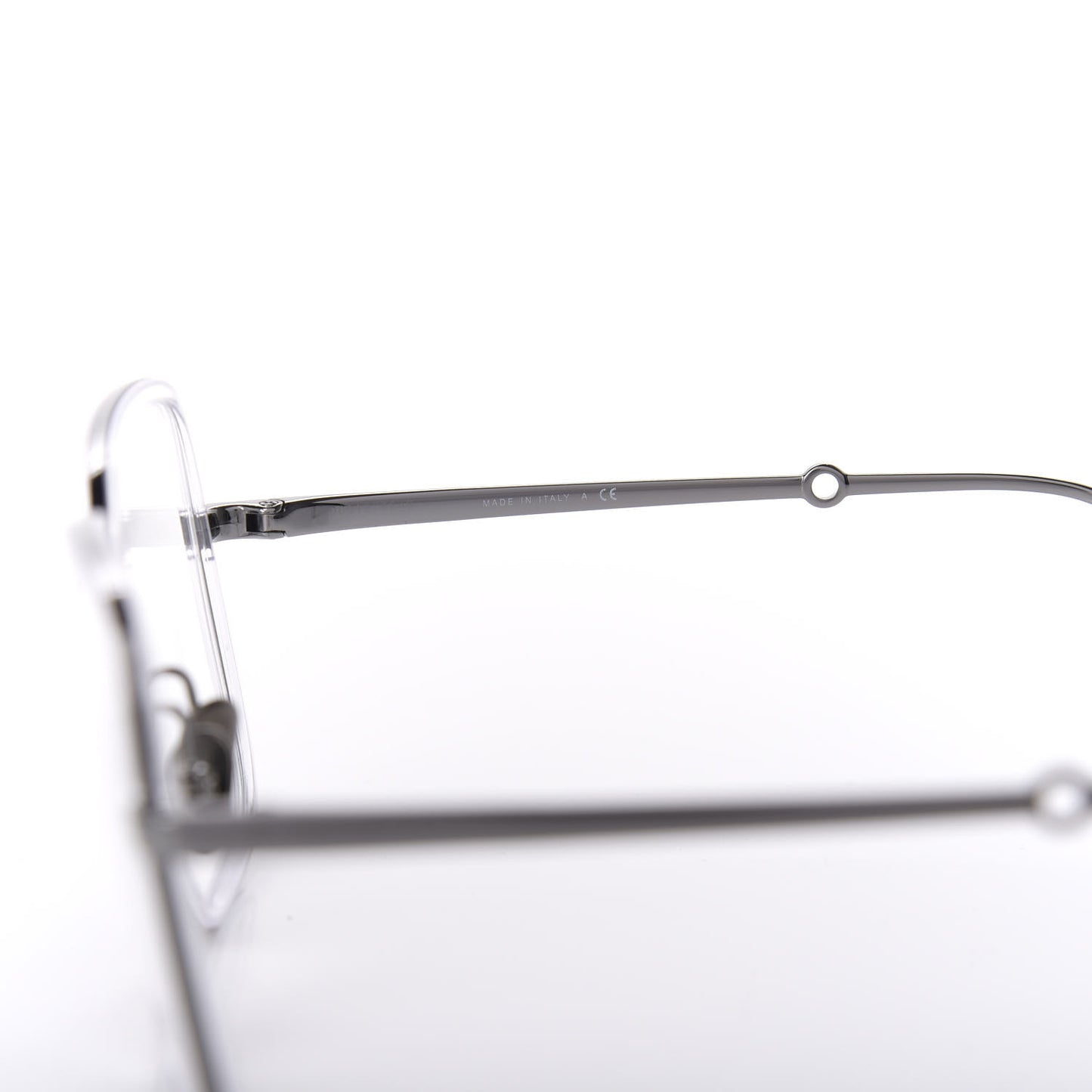 Square Removable Pearl Chain Eyeglasses 2195 Silver