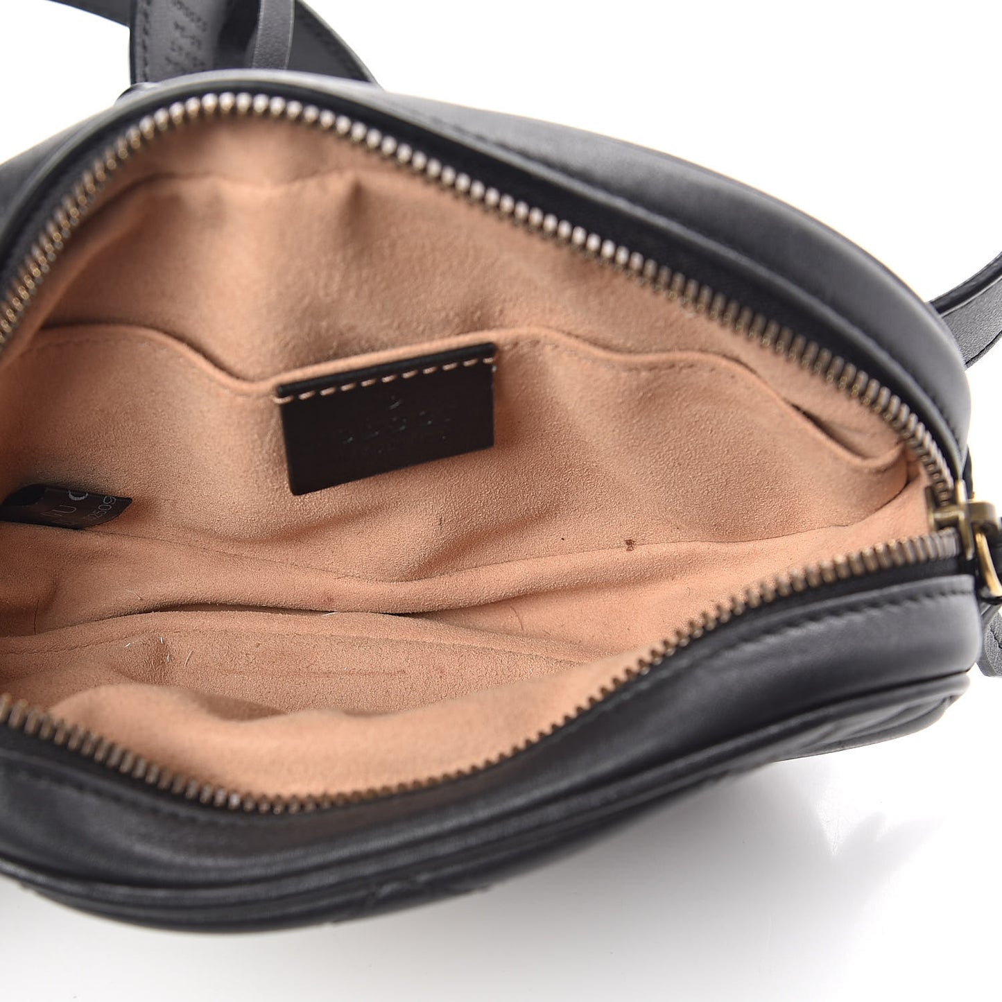 Calfskin Matelasse GG Marmont Belt Bag 85 34 Black