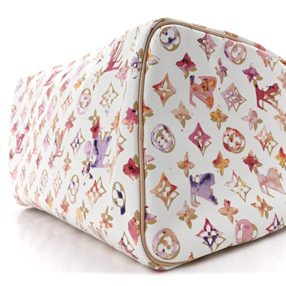 Louis Vuitton Watercolor Aquarelle Speedy 35 White 9 of 9