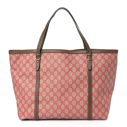 Gucci GG Supreme Monogram Medium Nice Tote Red 1 of 9