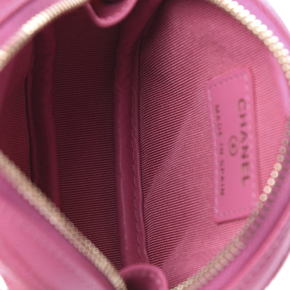 Chanel Caviar Quilted Zip Around Classic Coin Purse Pink 5 of 11