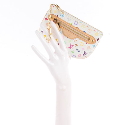 Louis Vuitton Monogram Multicolor Pochette Plate MM White 2 of 8