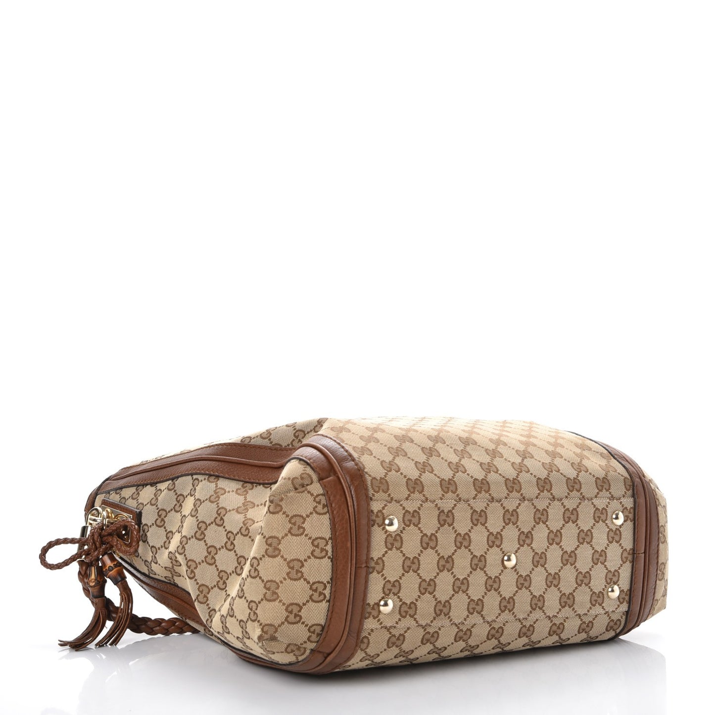 Monogram Cellarius Calfskin Large Bella Hobo Beige Ebony Cuir