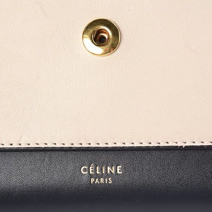 Celine Stingray Shiny Calfskin Clutch on a Chain Black 7 of 9