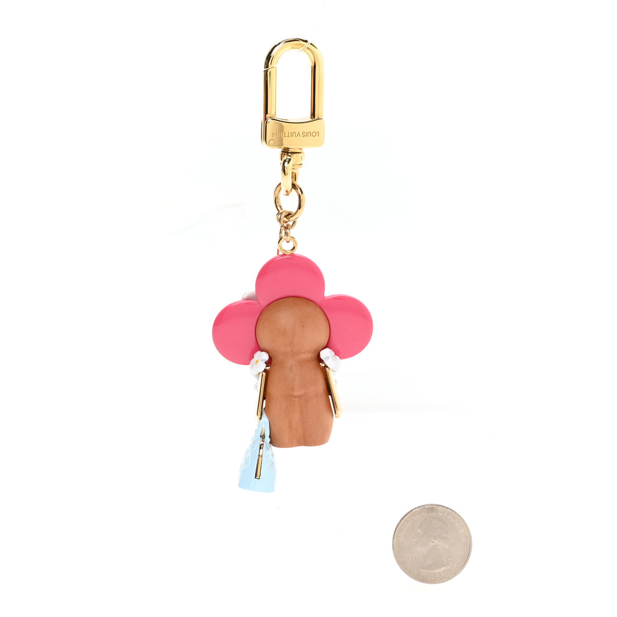 Resin Wood Vivienne Hawaii Bubblegram Alma BB Bag Charm Key Holder