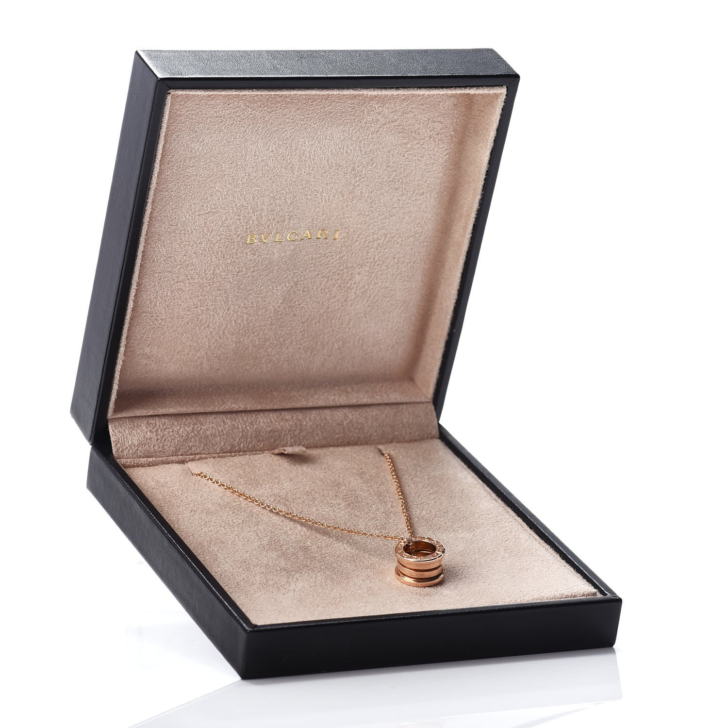 Bulgari 18K Rose Gold B.Zero1 Pendant Necklace 5 of 5