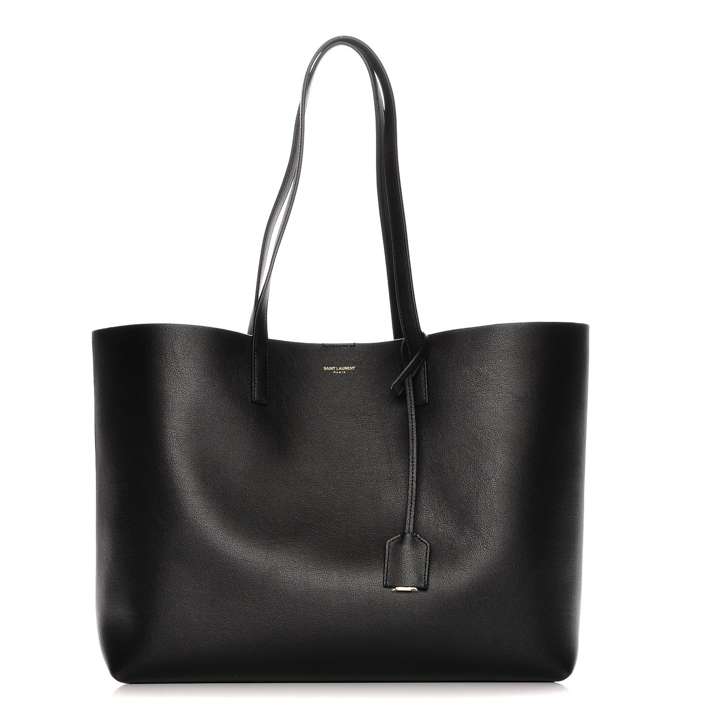 Calfskin Large Shopping Tote Black