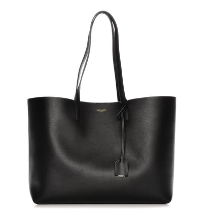 Saint Laurent Calfskin Large Shopping Tote Black 3 of 9