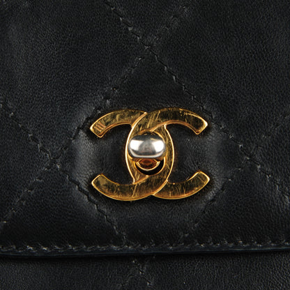 Chanel Lambskin Diamond Stitch Shoulder Bag Black 4 of 14