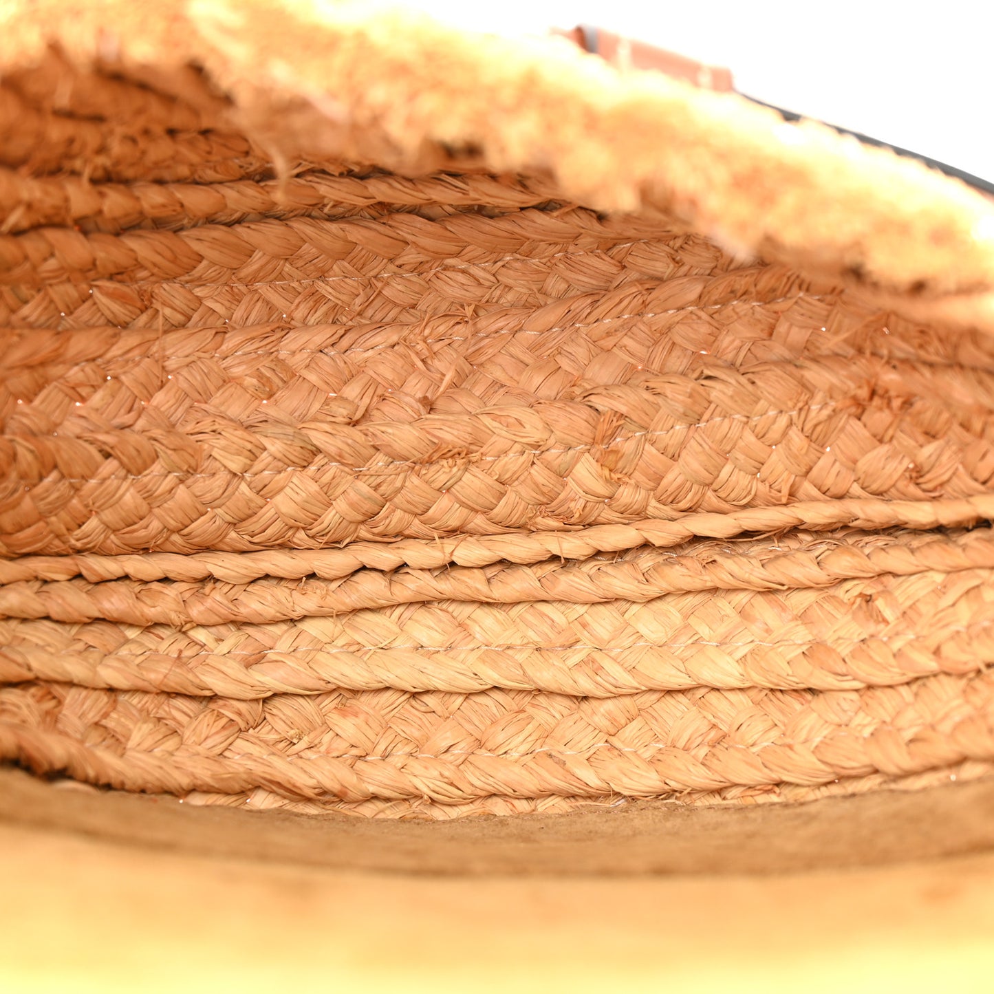 Calfskin Raffia Small Gate Crossbody Bag Natural Tan