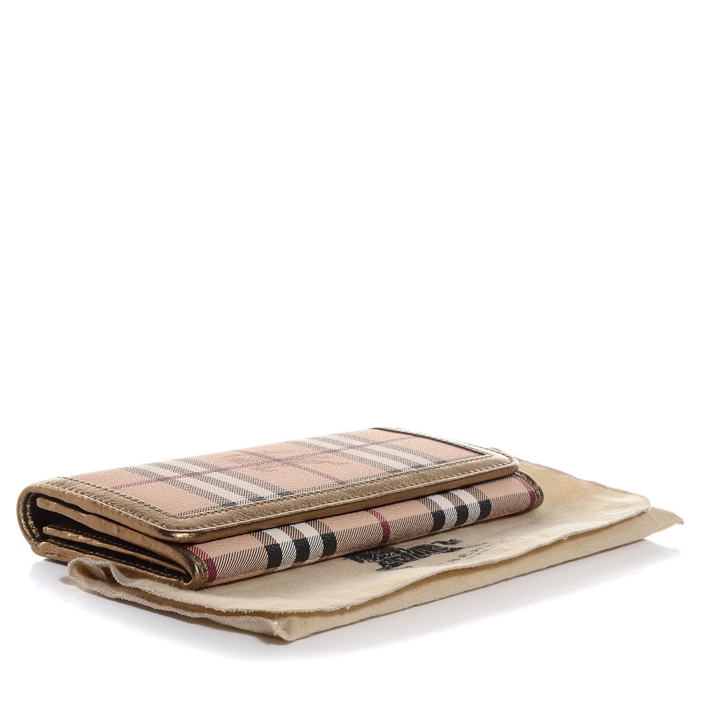 Haymarket Check Penrose Continental Wallet Gold