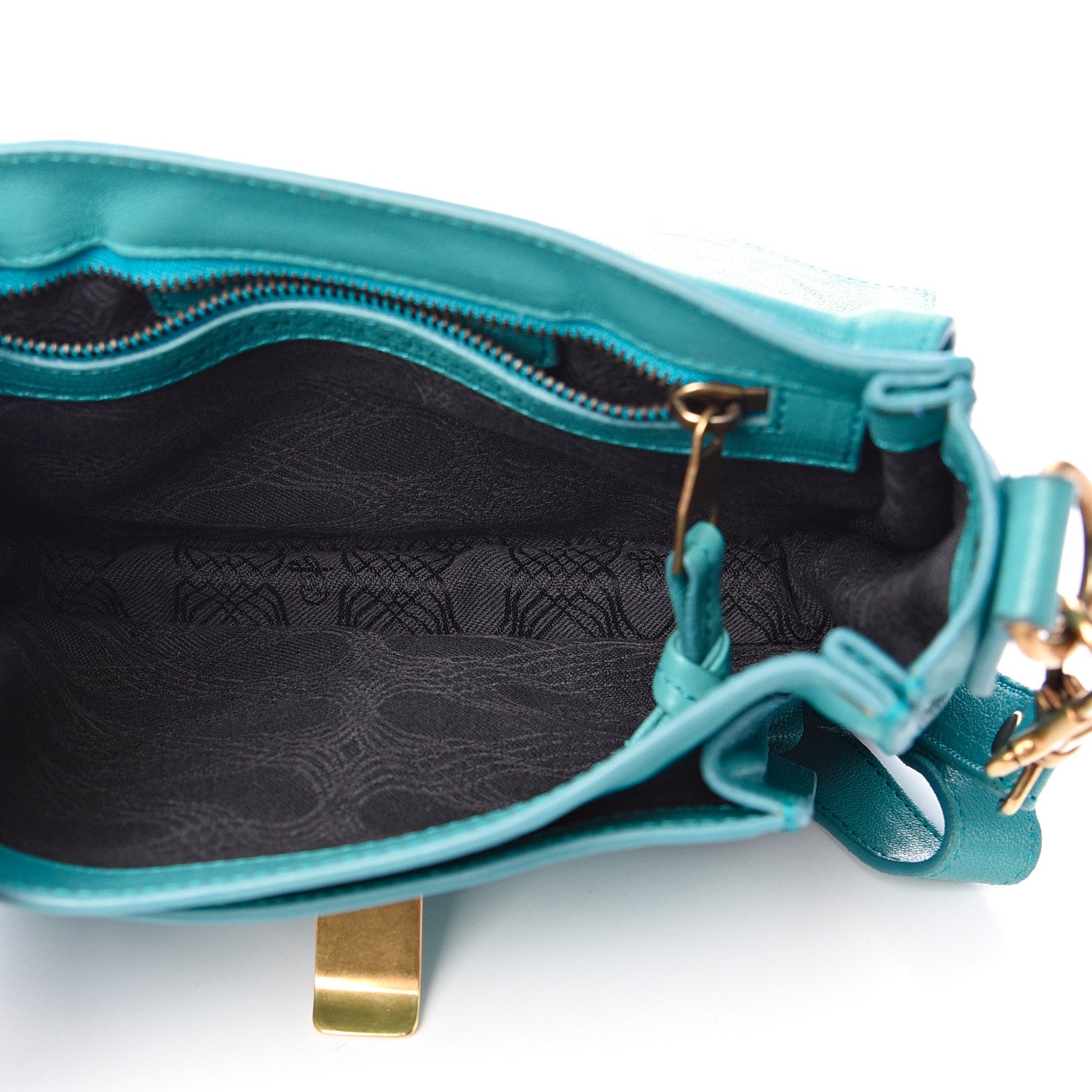 Proenza Schouler Lambskin PS1 Mini Pouch Messenger Bag Lagoon 4 of 15