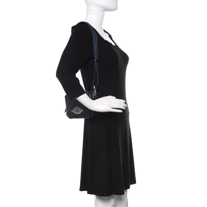 Christian Dior X AIR JORDAN Grained Calfskin Crossbody Blue 2 of 10