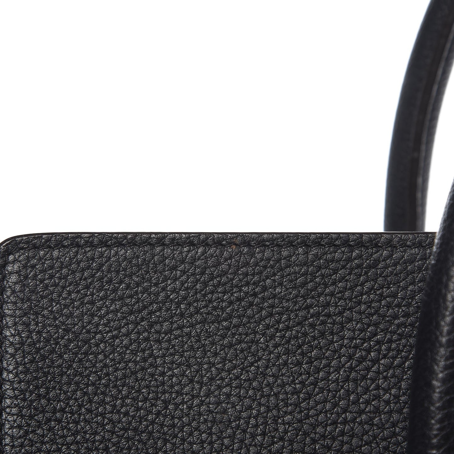 Drummed Calfskin Mini Luggage Black