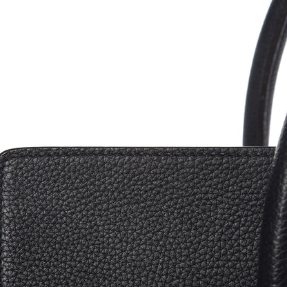 Celine Drummed Calfskin Mini Luggage Black 9 of 10