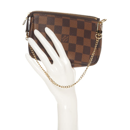 Louis Vuitton Damier Ebene Mini Pochette Accessories 2 of 8
