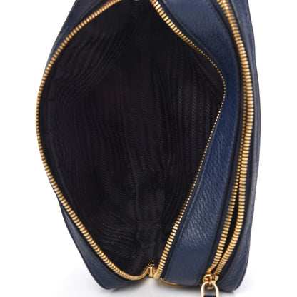 Prada Vitello Phenix Camera Bag Baltico 5 of 12
