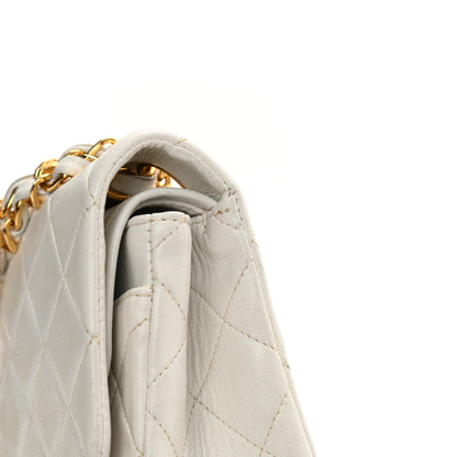 Chanel Lambskin Quilted Small Double Flap White 23 of 25